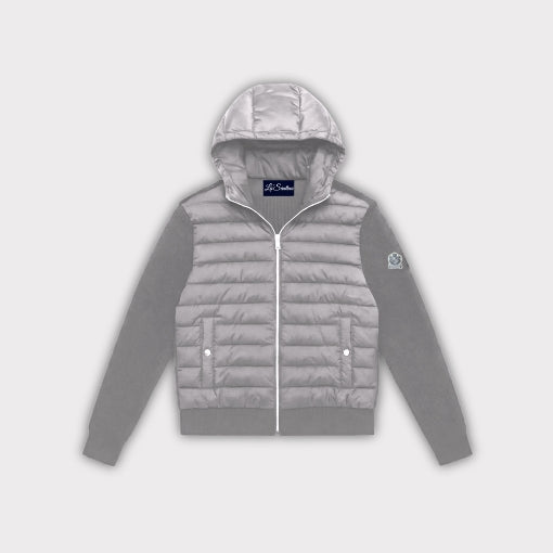 HOODED CARDIGAN | GREY