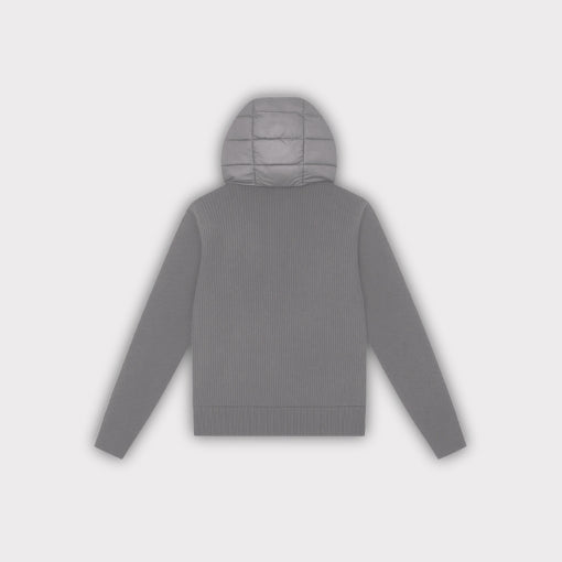 HOODED CARDIGAN | GREY