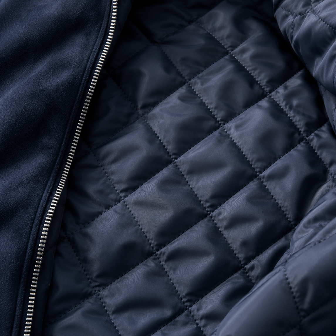 SUEDE CARDIGAN | NAVY